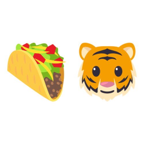 🌮🐯 Emoji Domain EmojiOne rendering